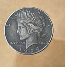 1934-XF $1 One Peace Dollar Series Silver Antique Coin KM #150 USA Liberty RARE