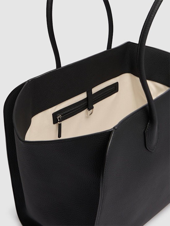 The Row - Marlo 17 matte grain leather tote bag - Black | eBay