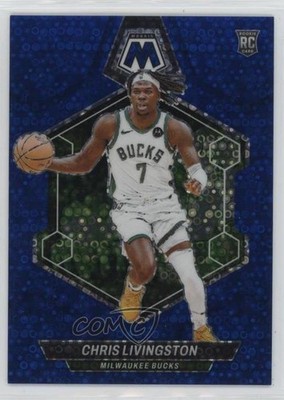 2023 Mosaic Rookies Fast Break Blue Prizm 33/85 Chris Livingston Rookie RC 6o3