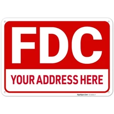 Sigo Signs, Custom Fire Department Connection Personalise for 10x7 