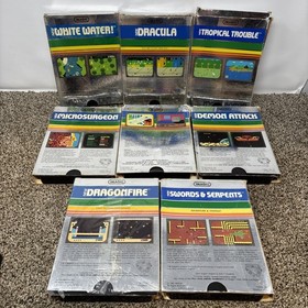 Intellivision Imagic Game Lot Of 8 Dracula Tropical Trouble White Water 