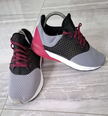 Adidas Falcon Elite 5 Größe UK 5 Damen Sneaker Grau Schwarz Pink Laufschuh