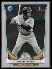 2014 Bowman #BCP33 Devon Travis Chrome Prospects, Detroit Tigers