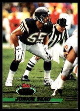 Junior Seau 1993 Stadium Club #320 Chargers NFL READ FREE SHIPPING AutographDen