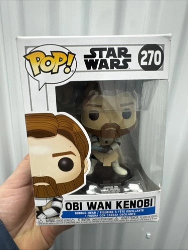 Funko Pop! 2018 Star Wars The Clone Wars 270 Obi Wan Kenobi Vinyl Figure DMG Box