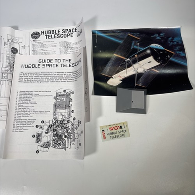#ad 1995 Skilcraft Hubble Space Telescope 1 72 Snap Tite Model Kit Photo Sticker Lot $16.99