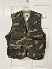 Vintage Bird Pheasant Hunting Vest Men  s large Pockets Outdoors camo