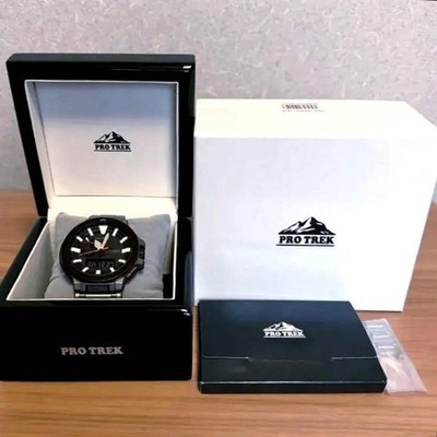 CASIO PRO TREK PRX-8000T-7AJF Titanium Triple Sensor Solar Watch New