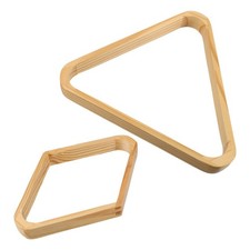 2pcs Billiards Rack Wooden 8-Ball Triangle  9-Ball Racks Pool Table Accessory