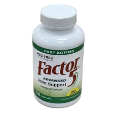Med Free Living Factor 5 -Natural Joint  Muscle Support Complex   120 Capsules