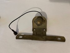 Vintage License Plate Bracket With Light