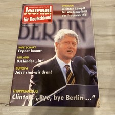 Journal Fur Deutschland August September 1994 BILL CLINTON cover Dutch Magazine