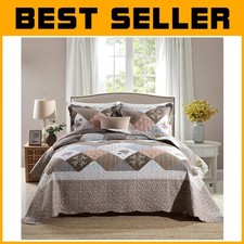 King Size Reversible Quilt Set with Shams