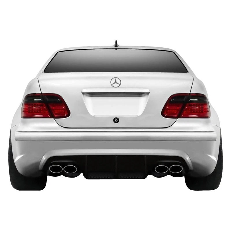 For Mercedes-Benz CLK320 98-02 Rear Bumper Cover Black Series Fiberglass Wide Foto 2 de 4