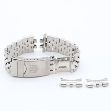 Tag Heuer Genuine Bracelet 195/8 Silver Color 18mm Mens Watch For Gents