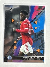 Anthony Elanga Rookie 2021-22 Topps Finest UEFA Chrome Champions League Soccer