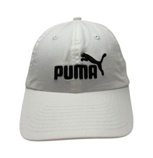 Puma Essentials Woven Hat Cap White Black Youth Size OSFM