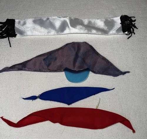 Barbie Doll Vintage Clothing Scarf With Visor Scarf With Flower Doll Accessories