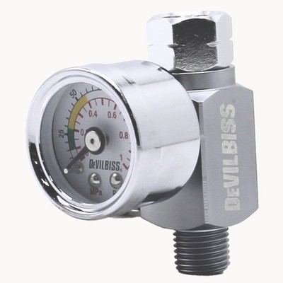 DEVILBISS HAV-503-B-SL Limited Silver Air gauge Pressure regulator spray gun