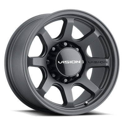 4 New 17x9 Vision 351 Flow Satin Black 8x170 ET0 Wheels Rims
