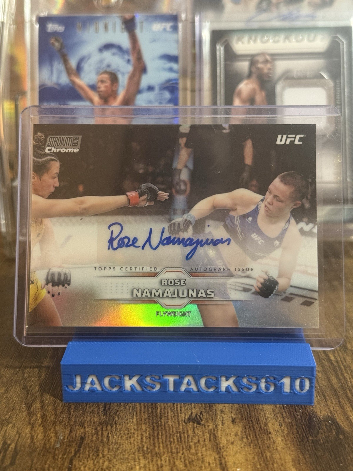 2026 Topps Stadium Club UFC Rose Namajunas Refractor Auto