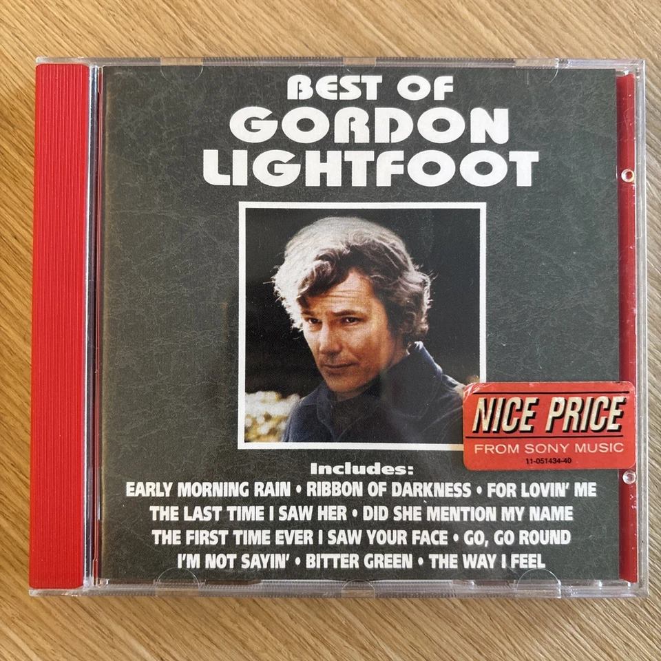Gordon Lightfoot - Best Of * Raro Cura Sony 1991 Early Morning Rain, ecc OTTIMO - Imagen 1 de 4