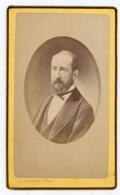 CDV FOTO, ein Mann mit Blick zur Seite von Liébert in Paris um 1870