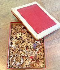 Vintage Jos. K. Straus Hand-Cut Wooden Jigsaw Puzzle - "Leicester Hunt Club"
