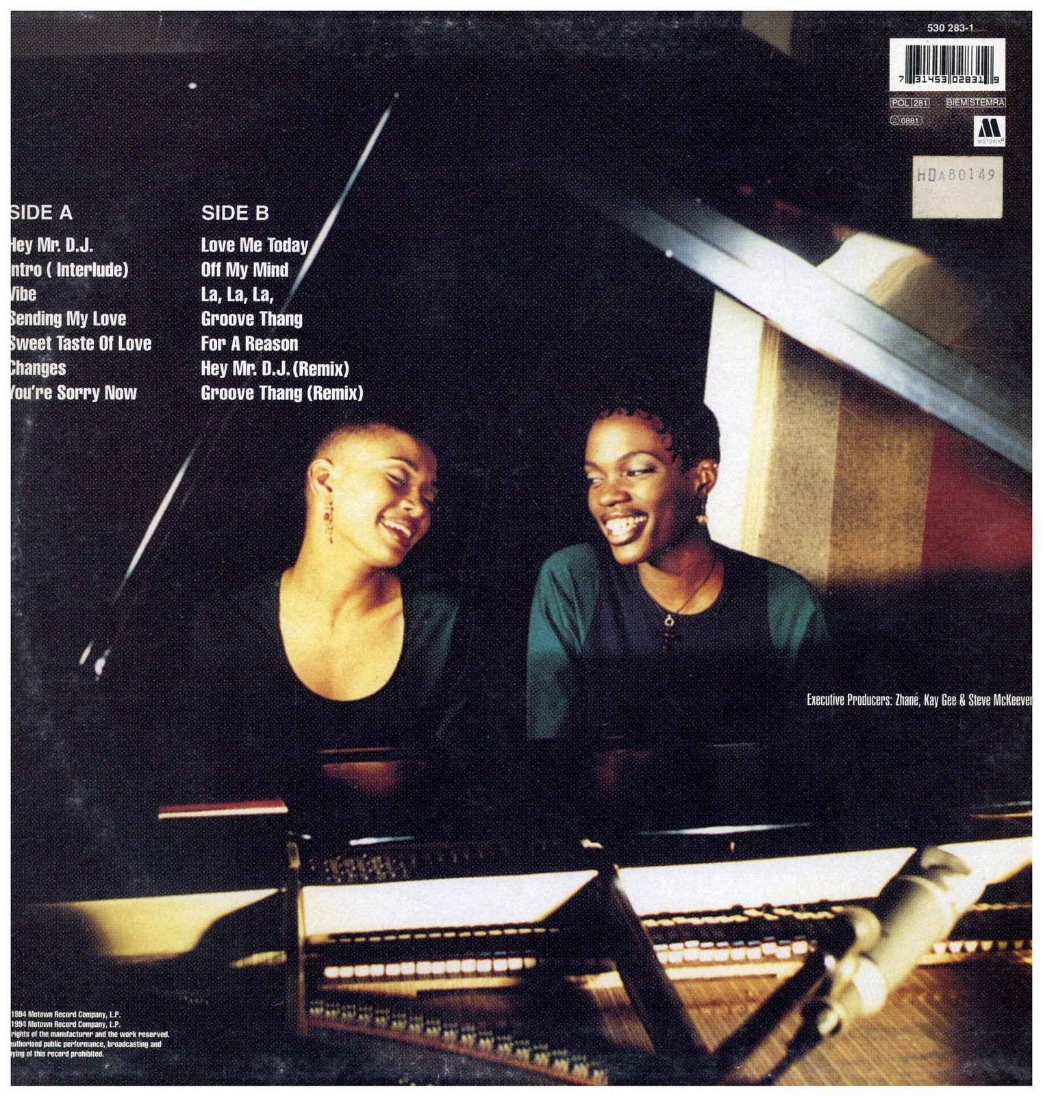Zhane - Pronounced Jah-Nay '94 LP UK ORG!G+/VG - second product detail image