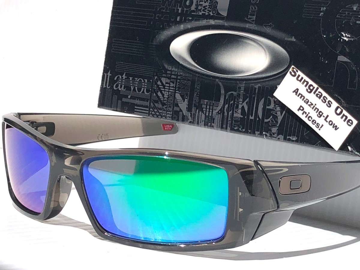 NEW Oakley GASCAN Grey Smoke POLARIZED Galaxy Jade Mirror Sunglass