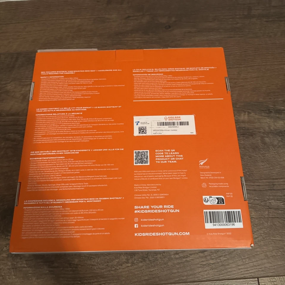 Combo de asiento de bicicleta de montaña original para niños escopeta de paseo para niños - ¡¡COMPLETO!!! Foto 2 de 4