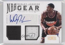 2012 National Treasures NBA Gear Combos Signatures 25/99 Wesley Johnson Auto 0b2