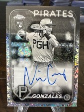 Nick Gonzales 2024 Topps Chrome Baseball Black and White Mini Diamond!🔥 RC