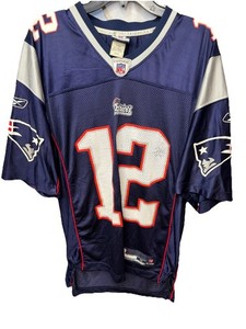 Reebok NFL New England Patriots Tom Brady Jersey Navy Size S