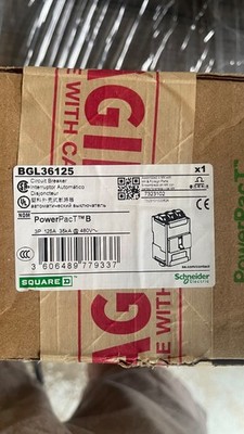 circuit breaker bgl36125 square d