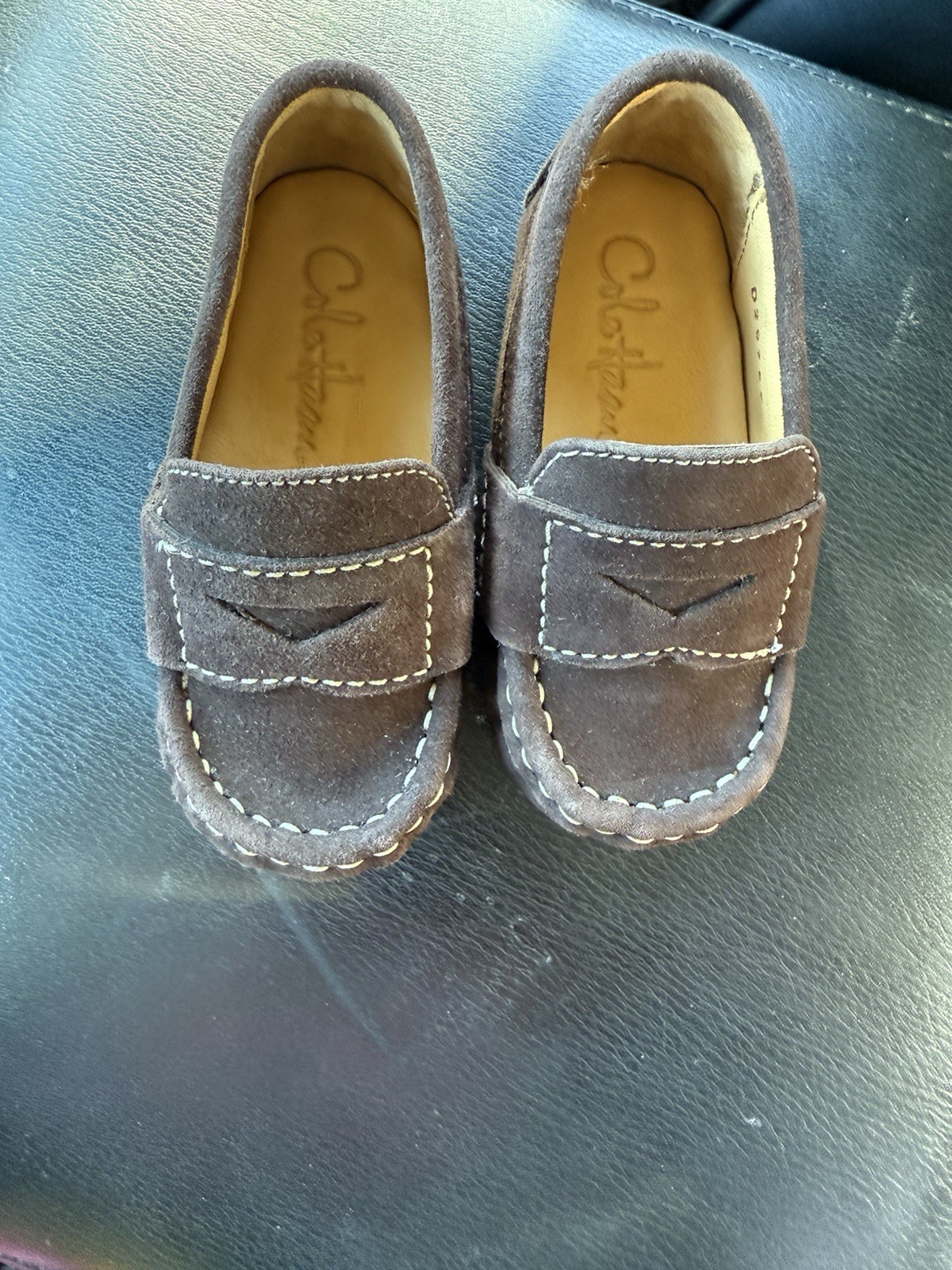 Infant Boys Newborn Size 3 Cole Haan Shoe Loafer Brown