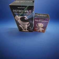 2 Astronaut Night Light Lamp Starry Galaxy Projector Space Nebula  Mini Merkury