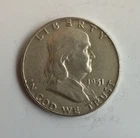 1951 Franklin Half Dollar MS U.S. coin 90% silver KM199