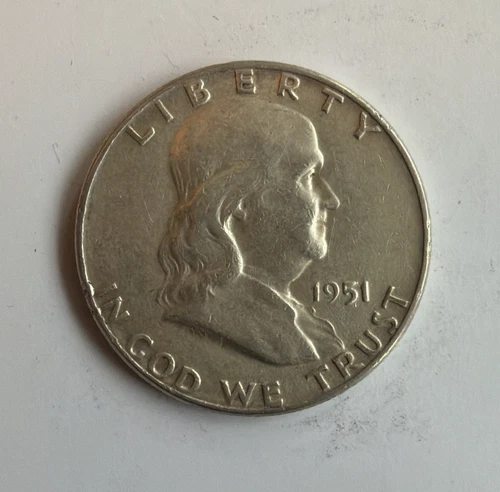 1951 Franklin Half Dollar MS U.S. coin 90% silver KM199