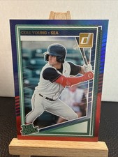 2025 Panini Donruss Rated Prospects Cole Young #152 Red and Blue