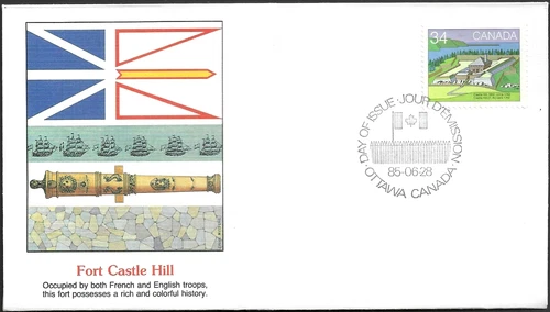 🍁Canada  #1053   "Fort Castle Hill NL."    Brand New  1985 Fleetwood Cover