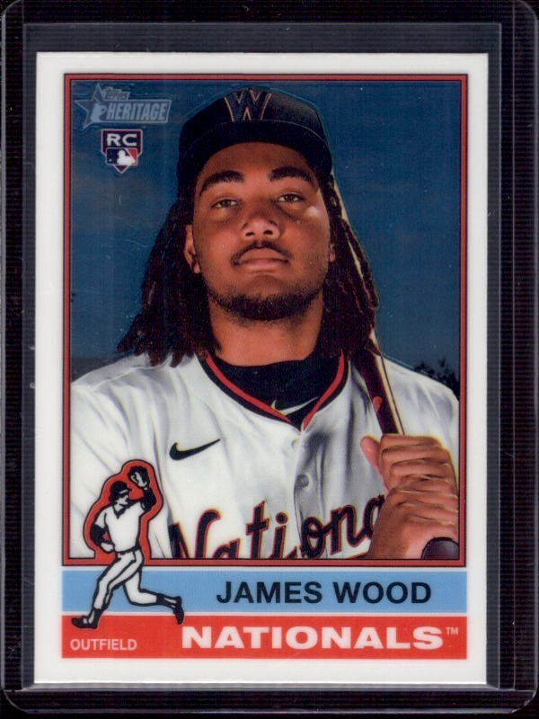 JAMES WOOD 2025 Topps Heritage Chrome #231 Parallel Rookie RC