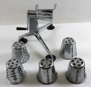 Saladmaster Vintage Five Star Food Processor Chopper Shredder Slicer 5 Cones