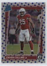 2021 Panini Donruss Optic Rated Rookie Stars Prizm Zaven Collins #265 1m1a