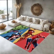 spiderman rug, marvel hero carpet, superhero decor Rug, Fan Rug,superhero Carpet