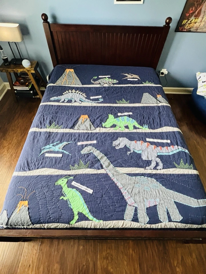 Pottery barn kids Warren Dinosaur Full/Queen Quilt & 3 Pillow Shams - Image 4 of 4