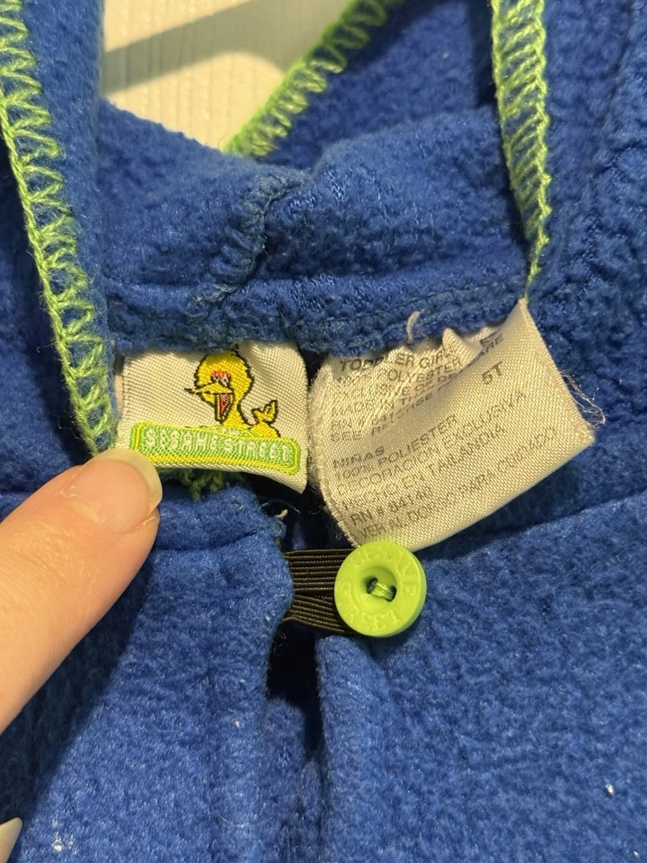 Sudadera con capucha de invierno vintage Elmo Snowflake talla 5T Plaza Sésamo niños Foto 2 de 3