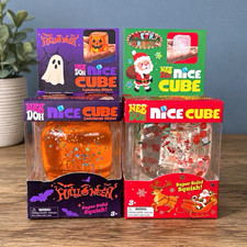 Nee Doh Nice CubeStress Reliever Glitter Halloween Xmas Bundle
