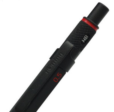 Rotring Old  600  Pencil Black Knurled Grip 0.5 mm Pencil In Red New In Box 