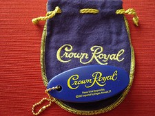 Porte-clés flottant Crown Royal et mini sac bateau lac voiture éponge violet fob charme